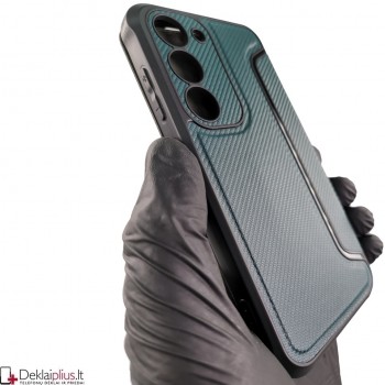 Razor Carbon atverčiamas dėklas - žalias (Samsung S23) Razor Carbon atverčiamas dėklas - žalias (Samsung S23)